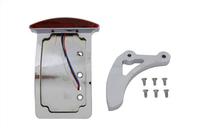Chrome Curved Slice Style Tail Lamp Kit