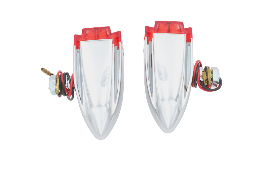 Maltese Red Lens and LED Marker Lamp Set