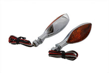 Load image into Gallery viewer, Chrome Eagle Eye Amber Marker Lamp Set