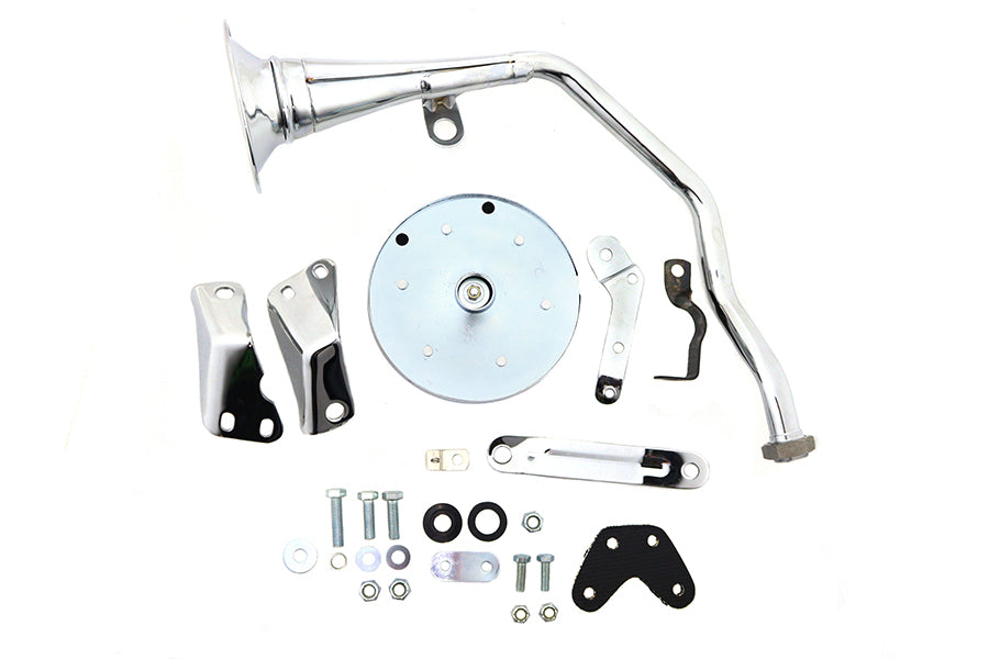 Trumpet Style 6 Volt Chrome Horn Kit