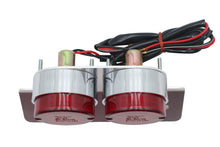 Load image into Gallery viewer, Chrome Twin Round Tail Lamp with Alloy License Bracket