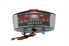 Load image into Gallery viewer, Oval Tail Lamp with Maltese Inset Red