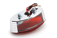 Load image into Gallery viewer, Oval Tail Lamp with Maltese Inset Red Lens with Red Cross