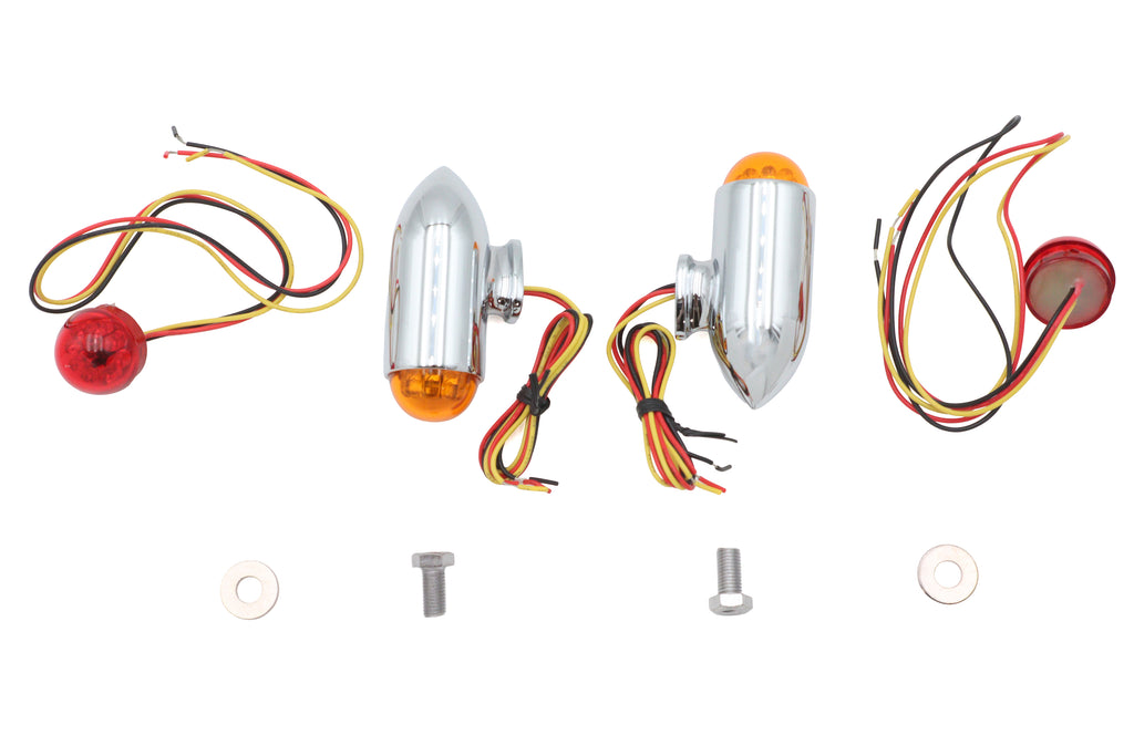 Bullet Marker Lamp Set with Red and Amber LEDs