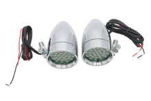 Load image into Gallery viewer, Chrome Bullet Marker Lamp Set with Amber LEDs