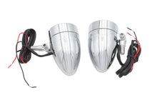 Load image into Gallery viewer, Chrome Bullet Marker Lamp Set with Amber LEDs