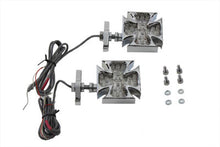 Load image into Gallery viewer, Chrome Turn Signal Set Maltese Red LED