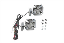 Load image into Gallery viewer, Chrome Turn Signal Set Maltese Red LED
