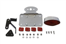 Load image into Gallery viewer, Chrome Cateye Tail Lamp Kit Horizontal Mount