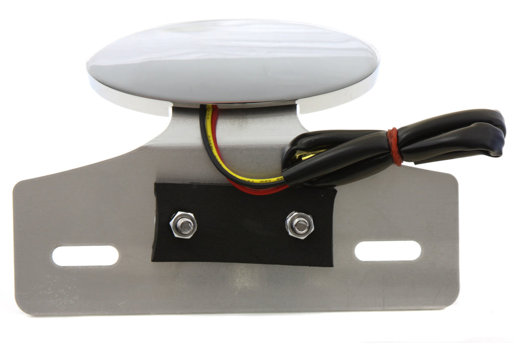 Chrome Mini LED Cateye Tail Lamp Clear Lens