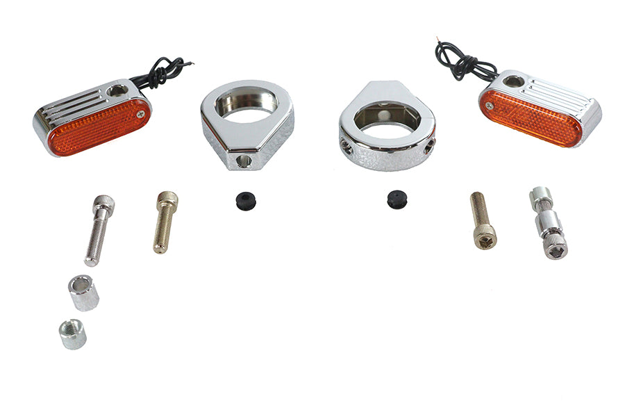 Turn Signal Kit Front with 39mm Fork Clamps