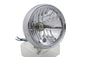 6 inch Round Headlamp Steel Chrome