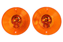 Load image into Gallery viewer, Turn Signal Lens Set with Skull Amber