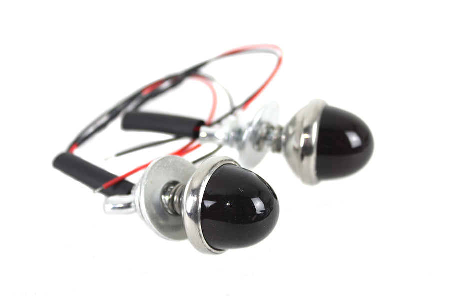 License Plate Frame Bolt Set With Glass Lens And LED Light