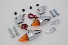 Load image into Gallery viewer, Chrome Torpedo Bullet Style Marker Lamp Set