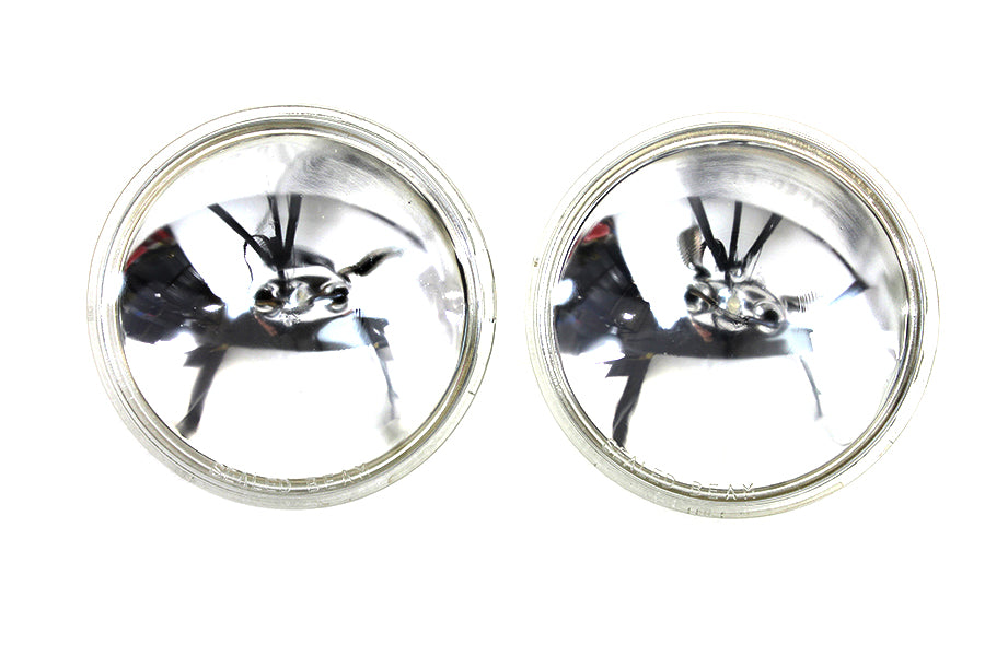 Clear 4-1/2 inch 12 Volt Sealed Beam Spotlamp Bulb Set
