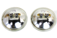 Load image into Gallery viewer, Clear 4-1/2 inch 12 Volt Sealed Beam Spotlamp Bulb Set