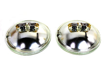 Load image into Gallery viewer, Clear 4-1/2 inch 12 Volt Sealed Beam Spotlamp Bulb Set