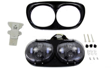 Load image into Gallery viewer, Black Dual LED Headlamp Unit