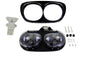 Black Dual LED Headlamp Unit