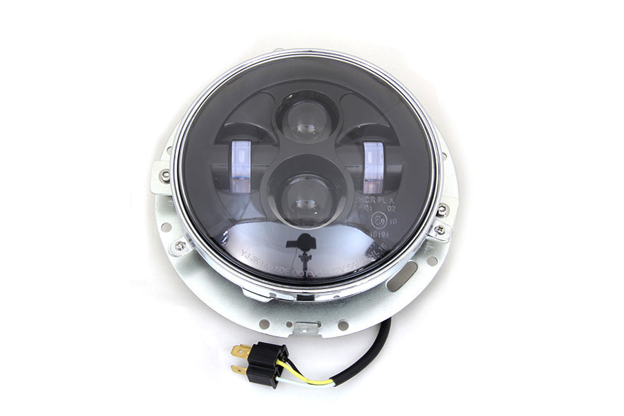7 inch LED Headlamp Assembly Gloss Black