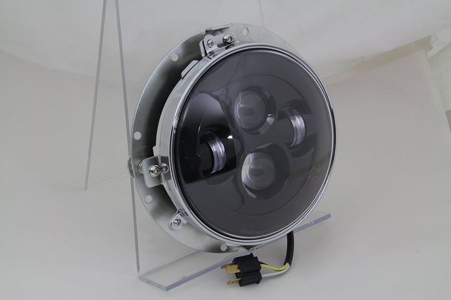 7 inch LED Headlamp Assembly Gloss Black