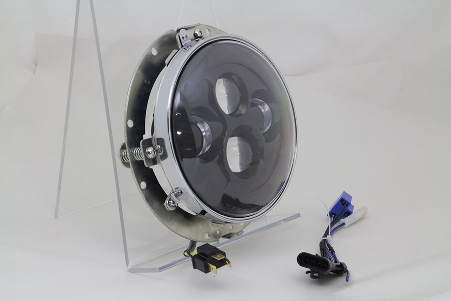 7 inch LED Headlamp Assembly Gloss Black