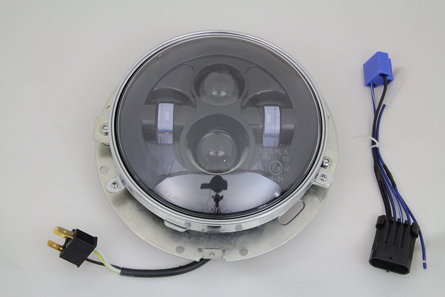 7 inch LED Headlamp Assembly Gloss Black