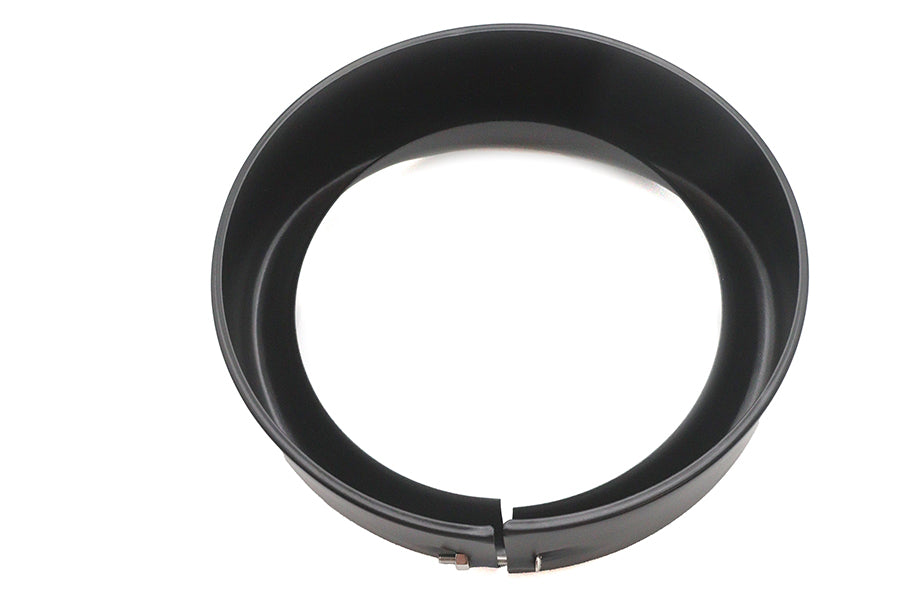 Outer Headlamp Black Frenched Trim Ring with Visor