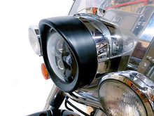 Load image into Gallery viewer, Outer Headlamp Black Frenched Trim Ring with Visor