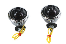 Load image into Gallery viewer, Chrome Turn Signal Set Bullet with Smoked Lens