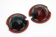 Load image into Gallery viewer, Tail Lamp Glass Lens Set Faceted Red