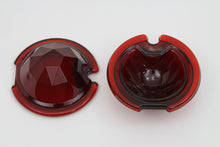 Load image into Gallery viewer, Tail Lamp Glass Lens Set Faceted Red