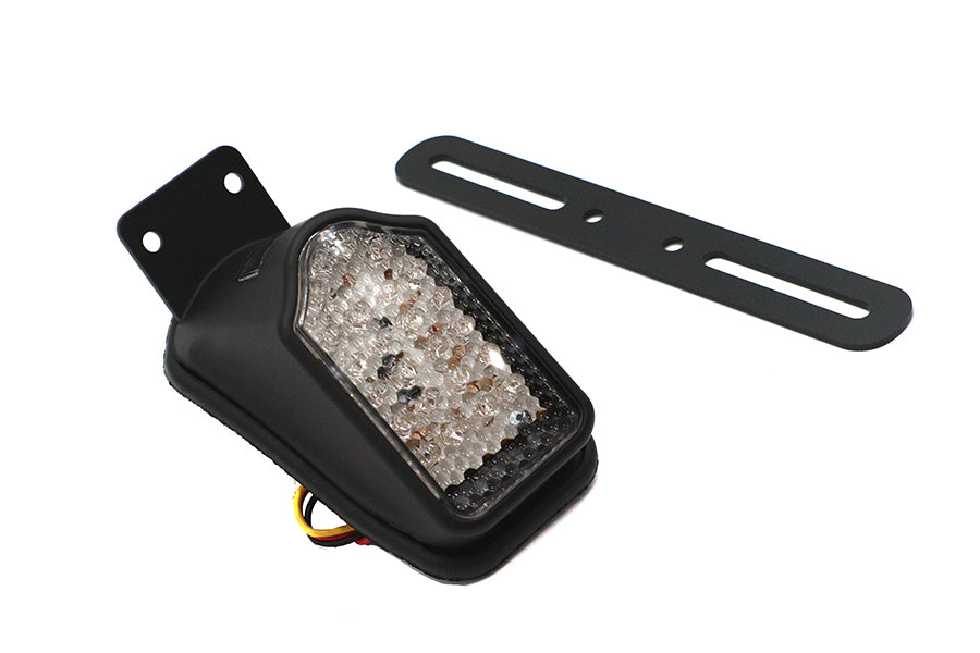 Black Mini Tombstone Tail Lamp with Bracket