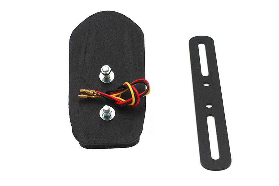 Black Mini Tombstone Tail Lamp with Bracket