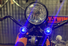 Load image into Gallery viewer, Blue Faceted Tail Lamp Lens Set