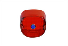 Load image into Gallery viewer, Tail Lamp Lens Laydown Style Red with Blue Dot
