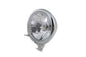 Chrome 5-3/4 inch Round Faceted Headlamp Assembly