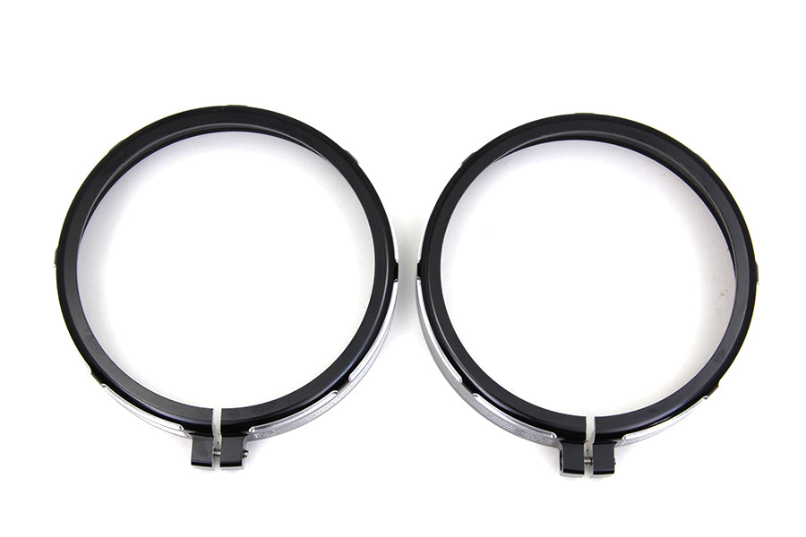 Billet Spotlamp Trim Set Black