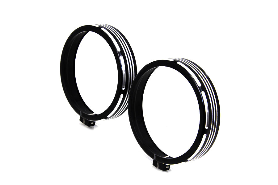 Billet Spotlamp Trim Set Black