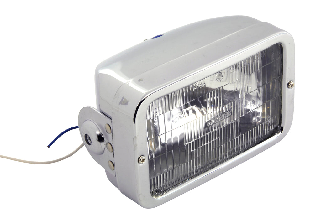 4-1/2 inch Headlamp Rectangular Caddy Type Chrome
