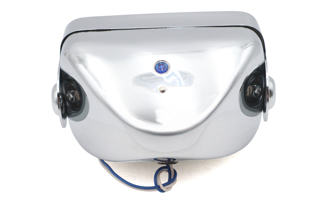 4-1/2 inch Headlamp Rectangular Caddy Type Chrome