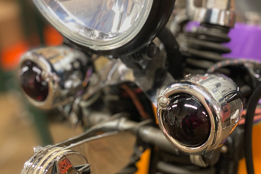 Replica Marker Lamp Lens Glass Bullet Style Red