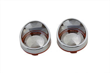 Load image into Gallery viewer, Turn Signal Bezel Amber Mirrored Chrome