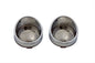 Bezel Turn Signal Bezel Red Mirrored Chrome
