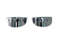 Chrome 4-1/2 inch Glide Spotlamp Visor Set