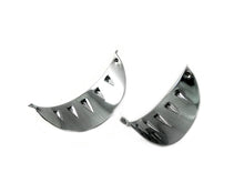 Load image into Gallery viewer, Chrome 4-1/2 inch Glide Spotlamp Visor Set