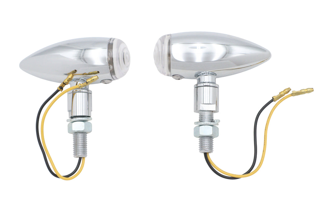 Mini LED Bullet Clear Lens Marker Lamp Set