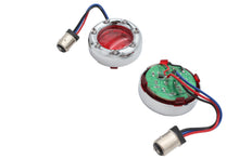 Load image into Gallery viewer, Chrome LED Turn Signal Bezel with Red Lens