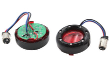 Load image into Gallery viewer, Black LED Turn Signal Bezel with Red Lens